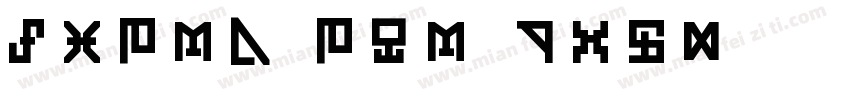 Micra_CYR Bold字体转换